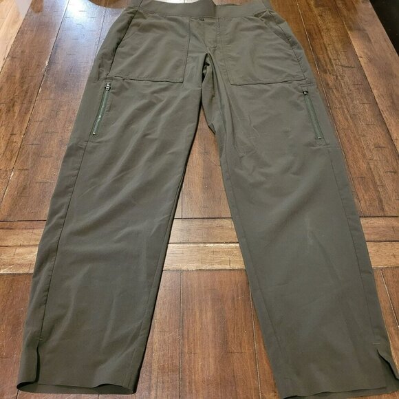 Athleta Olive Green Zip Pocket Jogger Pants Size 4 - Picture 2 of 6